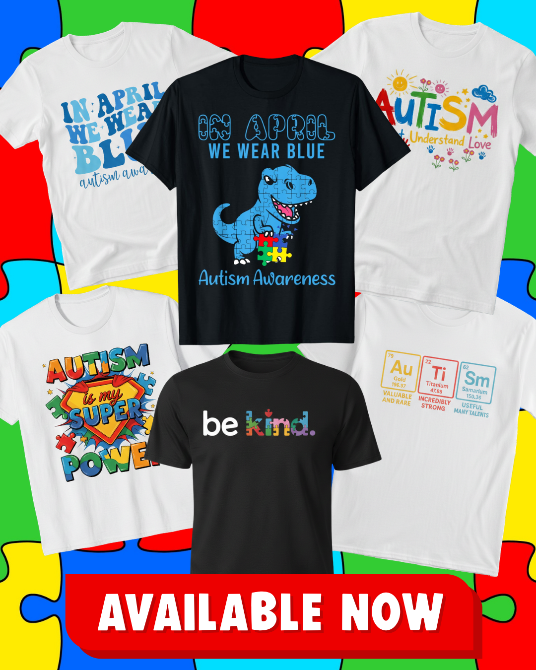 Proud Autism Mom Autism Awareness (Ready to Print Design)