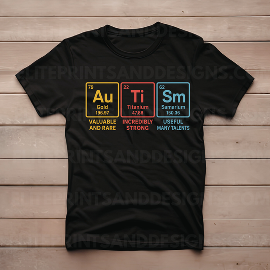 Science Autism Awareness (Ready to Print Design)