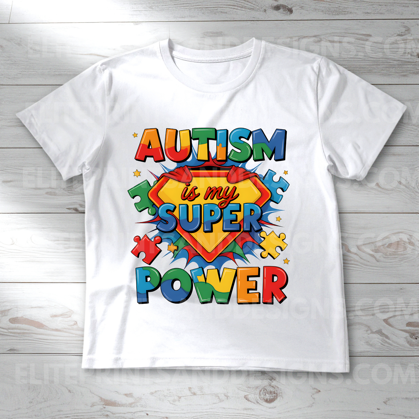 Autism is my Super Power Autism Awareness (Ready to Print Design)