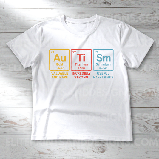 Science Autism Awareness (Ready to Print Design)