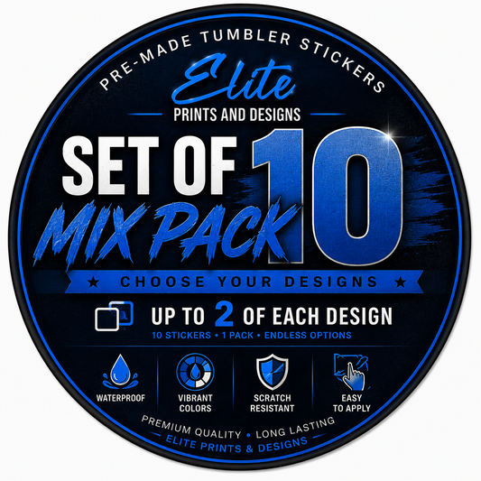 Premium UV DTF Cup Wrap Stickers MIX PACK